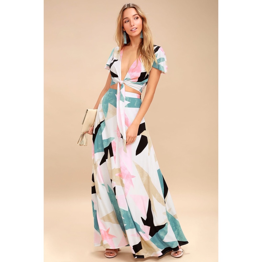 Lulu’s Daydreaming Two Piece Maxi Dress